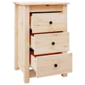Pikkukuva 4 / 11: vidaXL Yöpöydät 2 kpl 40x35x61,5 cm täysi mänty