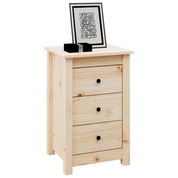 vidaXL Yöpöydät 2 kpl 40x35x61,5 cm täysi mänty
