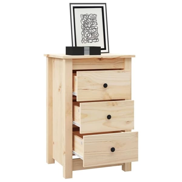 vidaXL Yöpöydät 2 kpl 40x35x61,5 cm täysi mänty