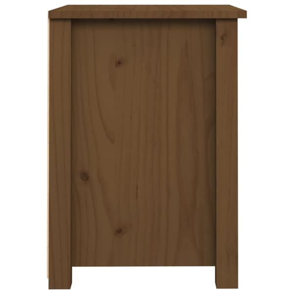 vidaXL sengeborde 2 stk. 40x35x49 cm massivt fyrretræ gyldenbrun