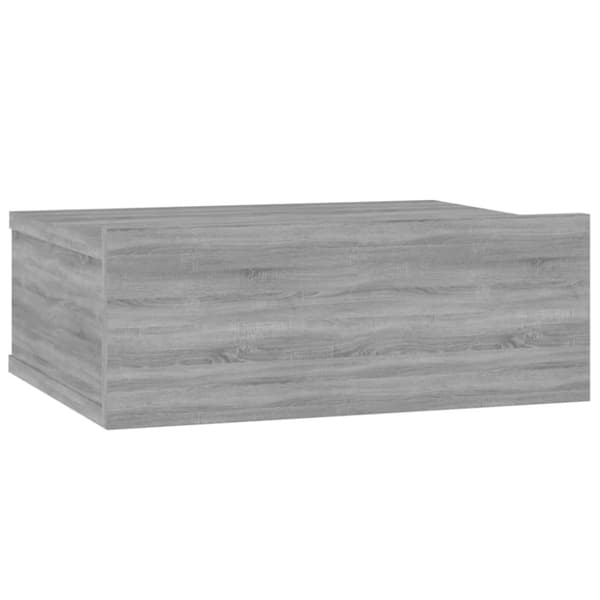 vidaXL væghængt natbord 40x30x15 cm konstrueret træ grå sonoma