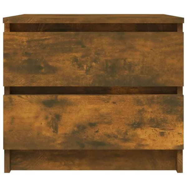 vidaXL sengebord 50x39x43,5 cm konstrueret træ røget egetræsfarve