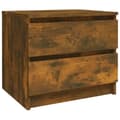 Miniatyrbillede 1 af 7: vidaXL sengebord 50x39x43,5 cm konstrueret træ røget egetræsfarve