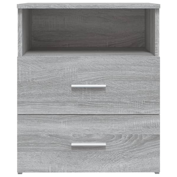 vidaXL sengebord 50x32x60 cm grå sonoma-eg