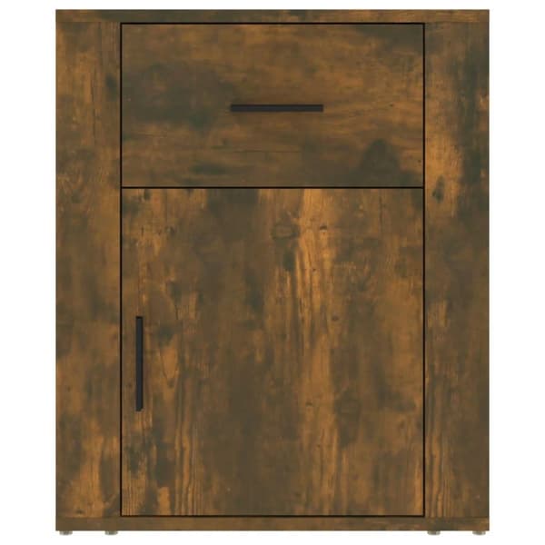 vidaXL Nattbord røkt eik 50x36x60 cm konstruert tre