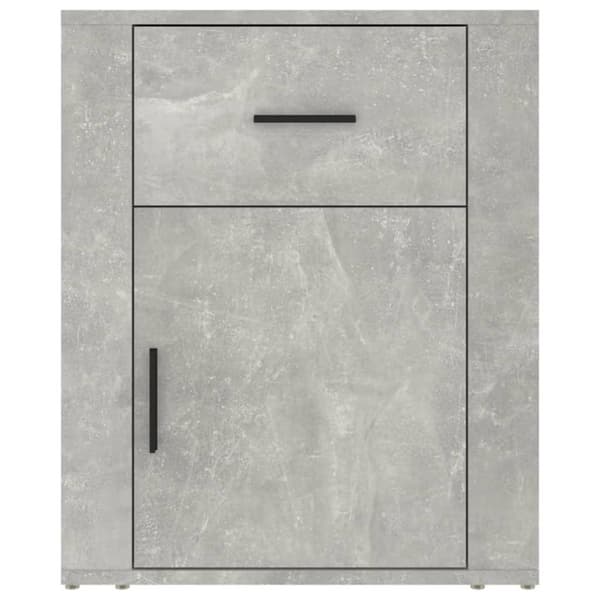 vidaXL Nattbord betonggrå 50x36x60 cm konstruert tre