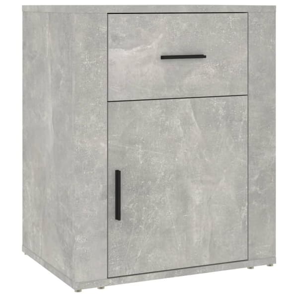 vidaXL Nattbord betonggrå 50x36x60 cm konstruert tre
