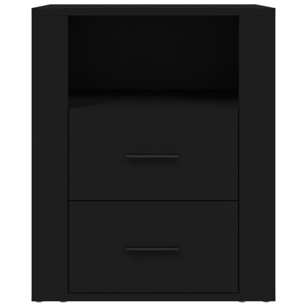 vidaXL Sängbord svart 50x36x60 cm konstruerat trä