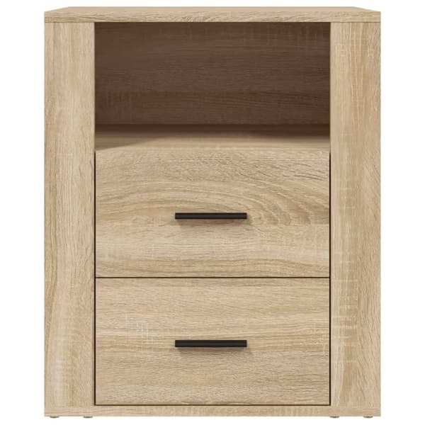 vidaXL Sängbord sonoma-ek 50x36x60 cm konstruerat trä