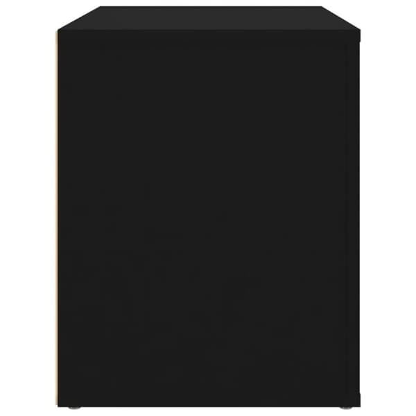 vidaXL Nattbord svart 60x36x45 cm konstruert tre