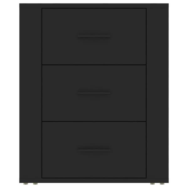 vidaXL sengebord 50x36x60 cm konstrueret træ sort