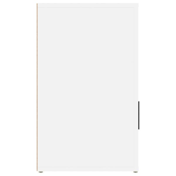 vidaXL Yöpöytä valkoinen 50x36x60 cm tekninen puu