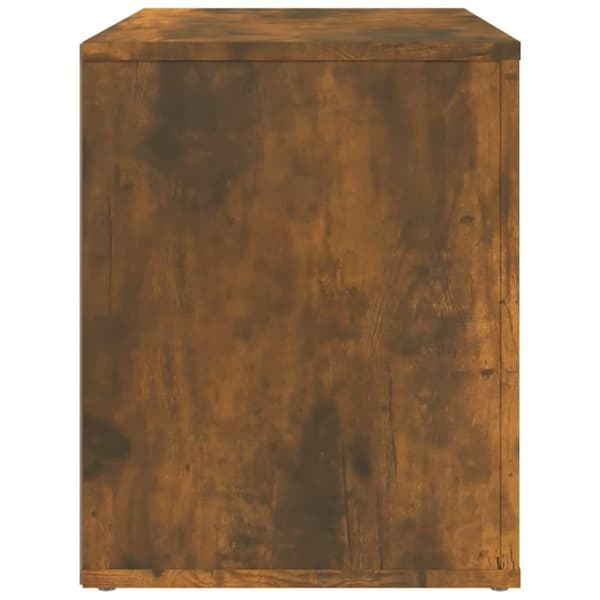 vidaXL sengebord 60x36x45 cm konstrueret træ røget egetræsfarve