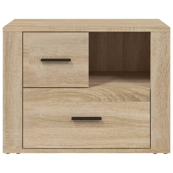 vidaXL Yöpöytä Sonoma-tammi 60x36x45 cm tekninen puu