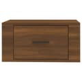 Miniatyrbilde 7 av 11: vidaXL Veggmonterte nattbord 2 stk brun eik 50x36x25 cm