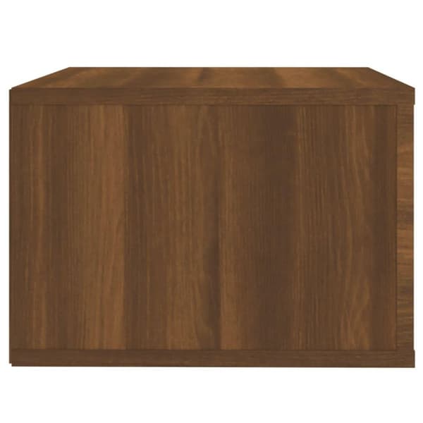 vidaXL Veggmonterte nattbord 2 stk brun eik 50x36x25 cm