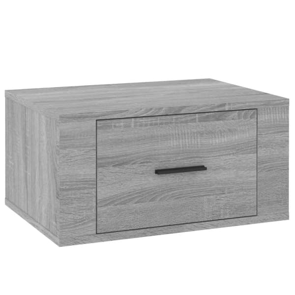 vidaXL Veggmontert nattbord sonoma oak 50x36x25 cm