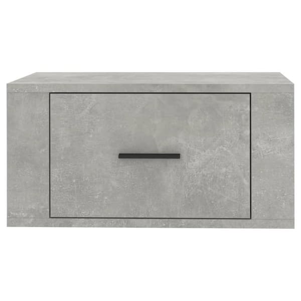 vidaXL Väggmonterat sängbord betonggrå 50x36x25 cm
