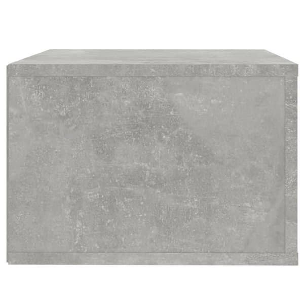 vidaXL Väggmonterat sängbord betonggrå 50x36x25 cm