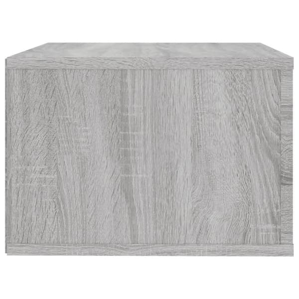 vidaXL Veggmonterte nattbord 2 stk grå sonoma 50x36x25 cm
