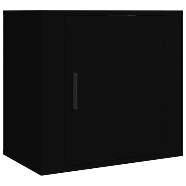 vidaXL Veggmonterte nattbord 2 stk svart 50x30x47 cm