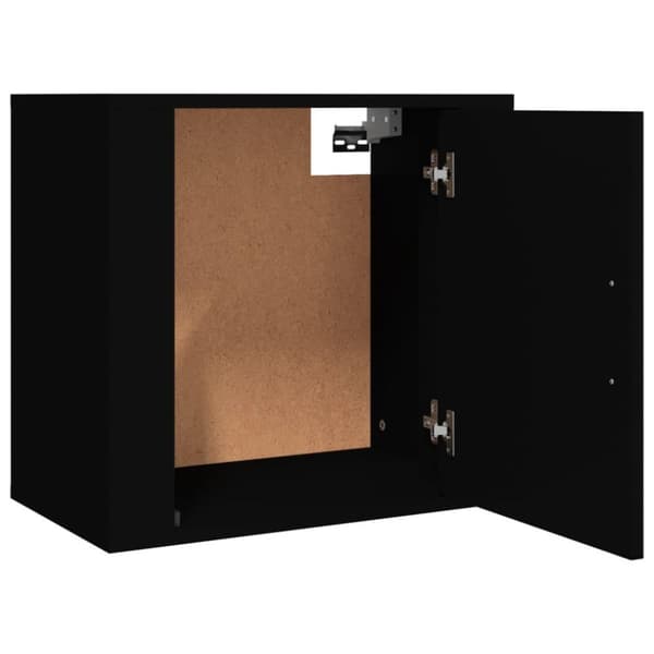 vidaXL Veggmonterte nattbord 2 stk svart 50x30x47 cm
