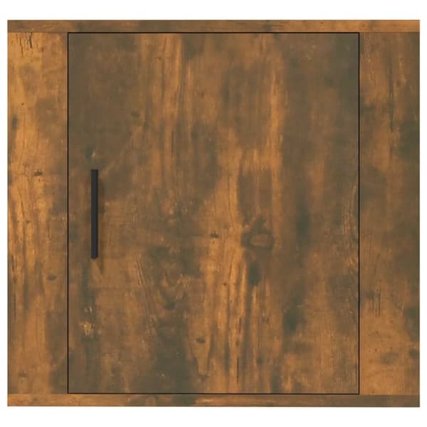 vidaXL Veggmontert nattbord røkt eik 50x30x47 cm