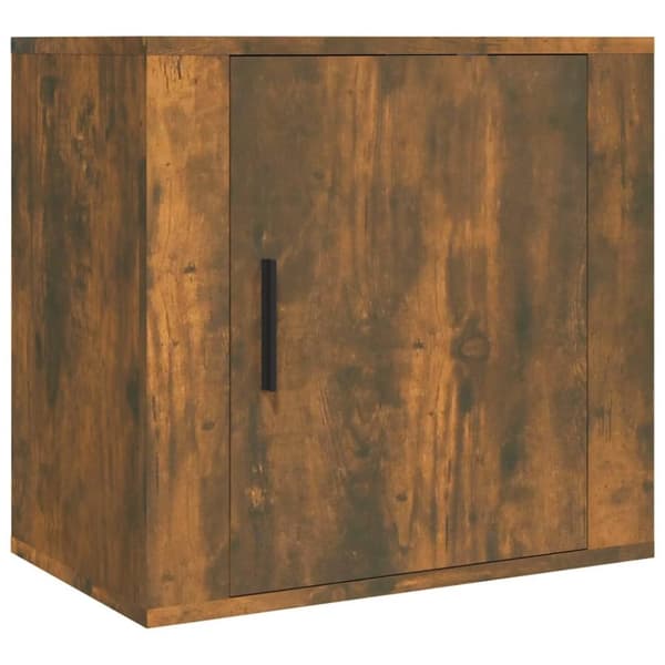 vidaXL Veggmontert nattbord røkt eik 50x30x47 cm