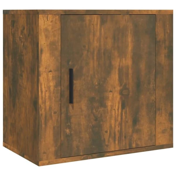 vidaXL Veggmonterte nattbord 2 stk røkt eik 50x30x47 cm