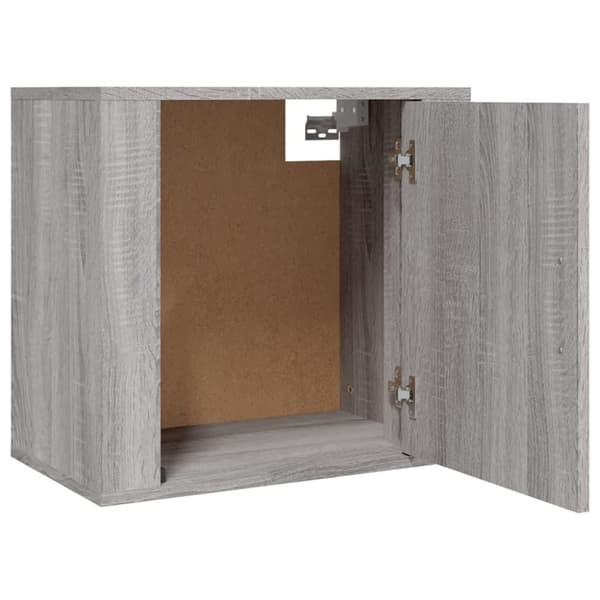 vidaXL Veggmonterte nattbord 2 stk grå sonoma 50x30x47 cm