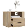 Miniatyrbilde 4 av 11: vidaXL Veggmonterte nattbord 2 stk sonoma eik 50x36x40 cm