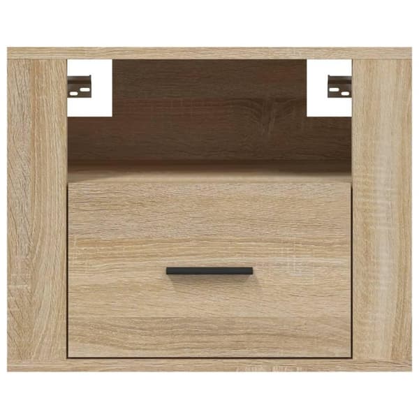 vidaXL Veggmonterte nattbord 2 stk sonoma eik 50x36x40 cm