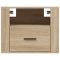 Miniatyrbilde 6 av 11: vidaXL Veggmonterte nattbord 2 stk sonoma eik 50x36x40 cm