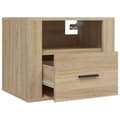 Miniatyrbilde 7 av 11: vidaXL Veggmonterte nattbord 2 stk sonoma eik 50x36x40 cm