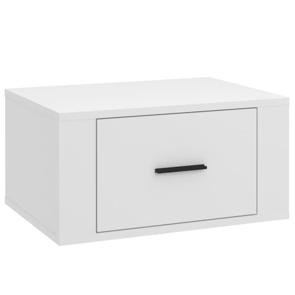vidaXL væghængt sengebord 50x36x25 cm hvid