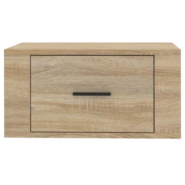vidaXL væghængte sengeborde 2 stk. 50x36x25 cm sonoma-eg