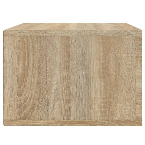 vidaXL væghængte sengeborde 2 stk. 50x36x25 cm sonoma-eg
