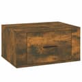 Pikkukuva 6 / 11: vidaXL Seinäkiinnitettävät yöpöydät 2 kpl savutammi 50x36x25 cm