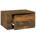 Pikkukuva 8 / 11: vidaXL Seinäkiinnitettävät yöpöydät 2 kpl savutammi 50x36x25 cm