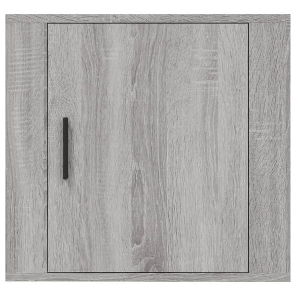 vidaXL Seinäkiinnitettävät yöpöydät 2 kpl harmaa Sonoma 50x30x47 cm