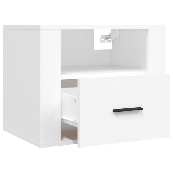 vidaXL væghængte sengeborde 2 stk. 50x36x40 cm hvid