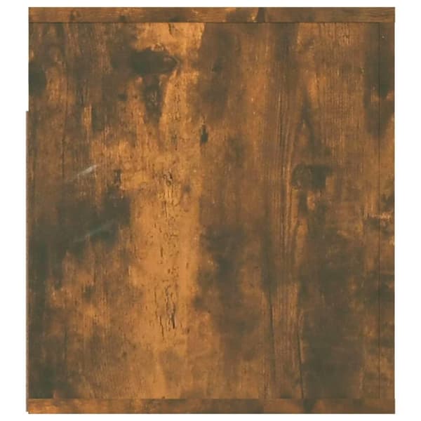 vidaXL Seinäkiinnitettävät yöpöydät 2 kpl savutammi 50x36x40 cm