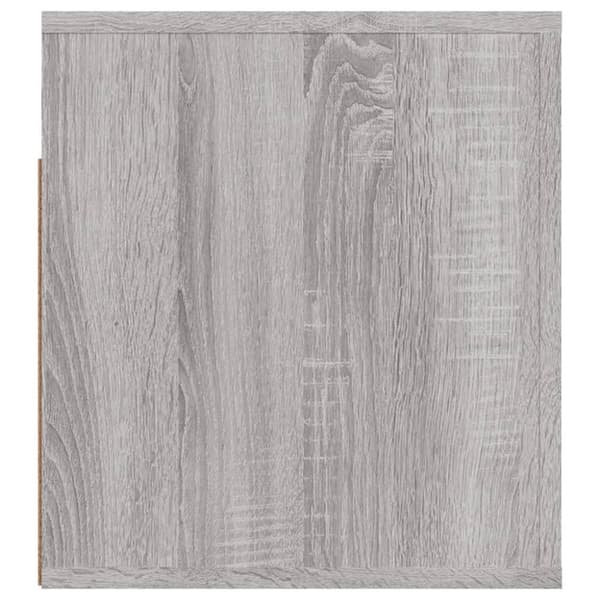 vidaXL Seinäkiinnitettävät yöpöydät 2 kpl harmaa Sonoma 50x36x40 cm