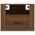 Miniatyrbilde 5 av 10: vidaXL Veggmontert nattbord brun eik 50x36x40 cm