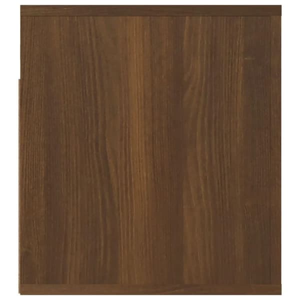 vidaXL Veggmontert nattbord brun eik 50x36x40 cm