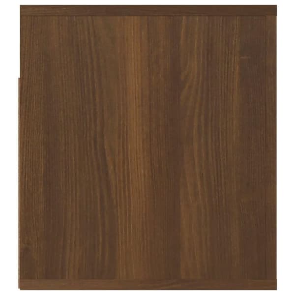 vidaXL Veggmonterte nattbord 2 stk brun eik 50x36x40 cm