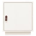 Miniatyrbilde 5 av 10: vidaXL Nattbord 2 stk hvit 40x34x45 cm heltre furu