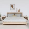 Miniatyrbilde 2 av 10: vidaXL Nattbord 2 stk hvit 40x34x45 cm heltre furu