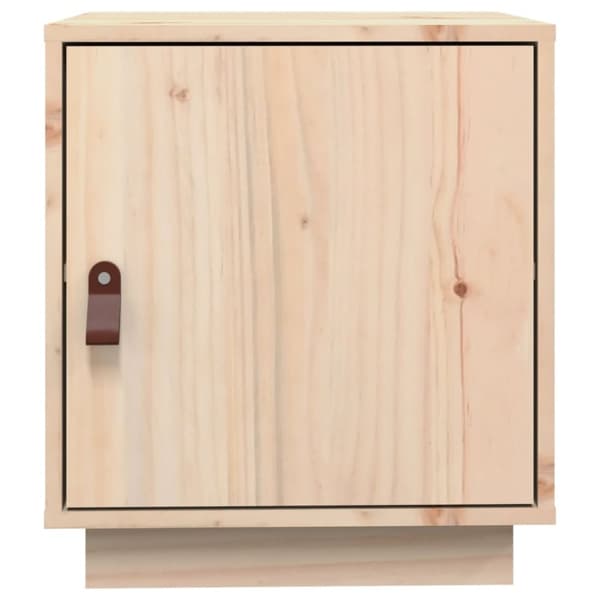 vidaXL sengebord 40x34x45 cm massivt fyrretræ