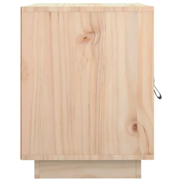 vidaXL sengebord 40x34x45 cm massivt fyrretræ